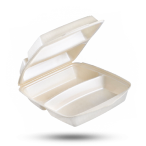 Dinnerbox laminiert 2-fach beige