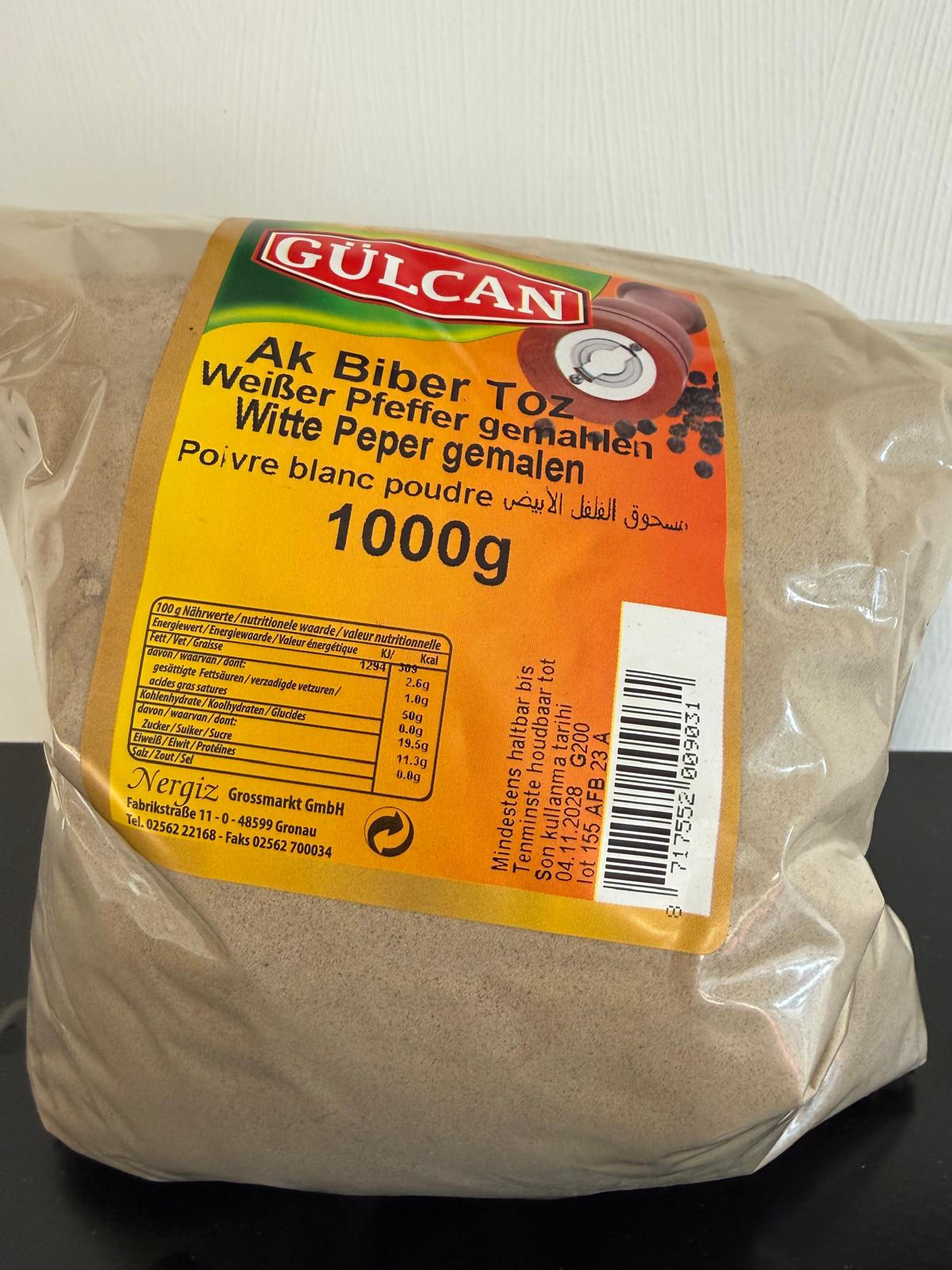 Pfeffer weiss 1000g